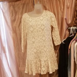 Free people cream/ off white tonic or dress